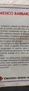 México Barbaro - John Kenneth Turner Ed. Quinto Sol 1993 — Coleccionables vintage, años 90s (foto 2)