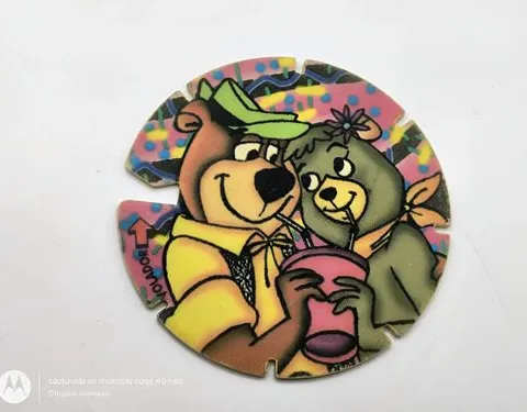 Tazo Armable El Oso Yogui #4 1995 Sabritas Vintage Original