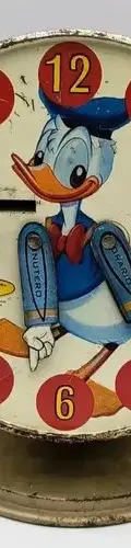 Alcancía Lámina Pato Donald Antigua Disney Monte De Piedad Antigua Alcancía Lámina Pato Donald Disney Monte De Piedad Azul Acero