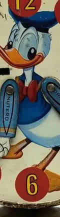 Alcancía Lámina Pato Donald Antigua Disney Monte De Piedad Antigua Alcancía Lámina Pato Donald Disney Monte De Piedad Azul Acero