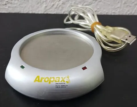 Calentador De Taza De Usb De Café Leche Uso De Hogar Uso 2.0 Plateado Liso