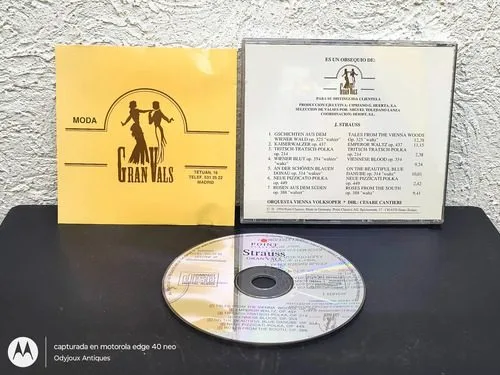 Cd Gran Vals Orquesta Vienna Volksoper J.strauss 1994 Aleman — Audio vintage, años 90s
