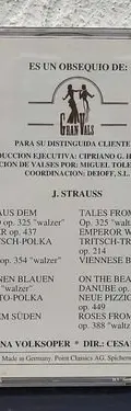 Cd Gran Vals Orquesta Vienna Volksoper J.strauss 1994 Aleman — Audio vintage, años 90s (foto 3)