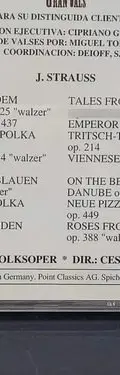 Cd Gran Vals Orquesta Vienna Volksoper J.strauss 1994 Aleman — Audio vintage, años 90s (foto 4)