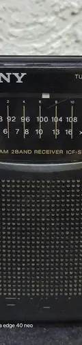 Radio Antiguo Portátil Sony Icf-s14 Fm/am 2band Receiver — Audio vintage, años 80s (foto 3)