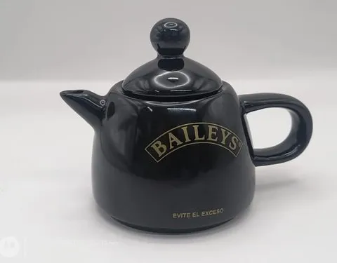 Tetera Mini Baileys De Cerámica Promocional De Colección 9cm Negro