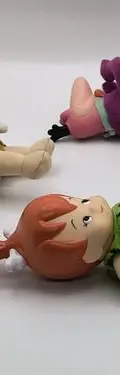 Lote 3 Peluches Los Picapiedra 1994 Hanna Barbera Holanda Violeta — Coleccionables vintage, años 90s (foto 4)