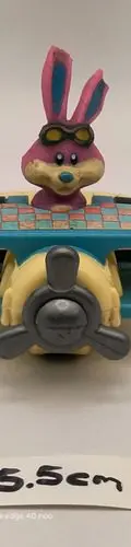 Figura Muñeco Conejo Rosa Piloto De Avión Retro 90's — Coleccionables vintage, años 90s (foto 3)