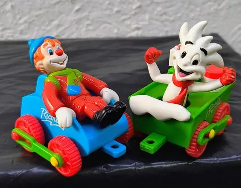 Figuras Tren Navideño Ricolino De Los 90's Vagon Lote 2-pack