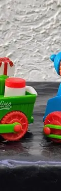 Figuras Tren Navideño Ricolino De Los 90's Vagon Lote 2-pack — Coleccionables vintage, años 90s (foto 2)