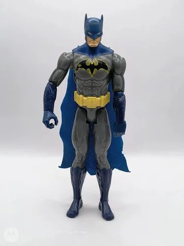 Figura Batman Dc Comics Mattel Super Hero Capa Azul 30cm — Coleccionables vintage