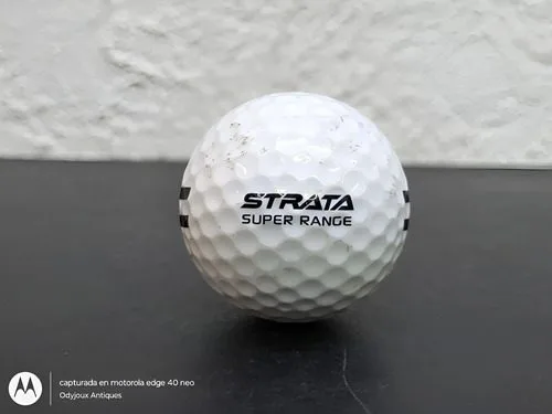 Pelota De Golf Strata Super Range Original Usada Blanco — Coleccionables vintage