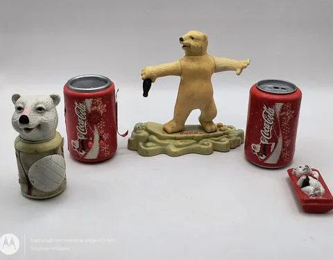Lote Coca Cola Navideño Cachivaches Caravana Oso Para Piezas