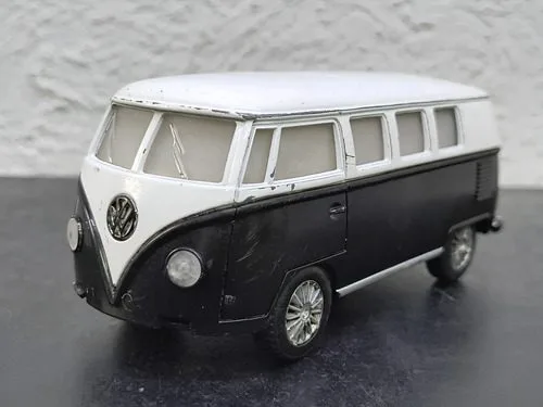 Volkswagen Classical Bus 1962 Kt5060 1:32 Kinsmart Original Negro — Coleccionables vintage, años 60s