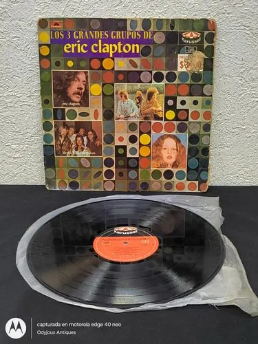 Disco Vinilo Los 3 Grandes Grupos De Eric Clapton 1972 Estándar