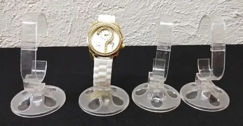 Exhibidores Para Reloj Sencillos De Plástico 5pz Usado — Coleccionables vintage