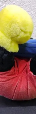 Peluche Mickey Mousse Porta Retrato Disney Vintage Original  Negro Azul Amarillo Con Rojo — Coleccionables vintage, años 90s (foto 9)