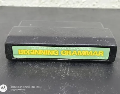 Videojuego Beginning Grammar Home Computer Command Module