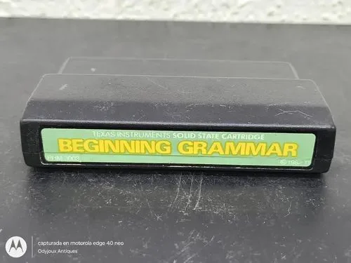 Videojuego Beginning Grammar Home Computer Command Module — Gaming vintage