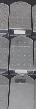 Exhibidor Aretes Placa Transparente Acrílico 18cm Lote 20pzs Blanco — Coleccionables vintage (foto 7)