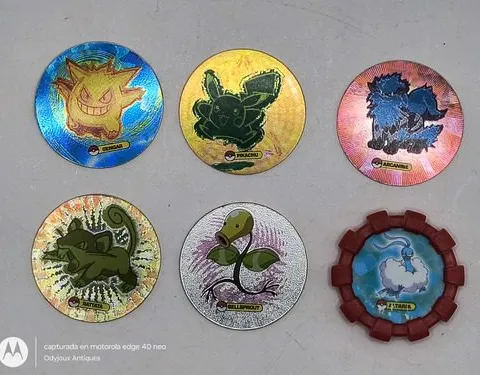 Lote Tazos Pokémon Shiny Prismatic Laser Y Rebotazo 2007 6pz