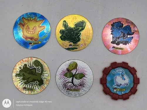 Lote Tazos Pokémon Shiny Prismatic Laser Y Rebotazo 2007 6pz — Coleccionables vintage, años NOW
