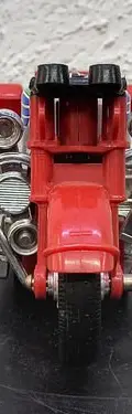 Motocicleta De Fricción Charger Retro Vintage Incompleta Rojo — Decoración vintage (foto 2)
