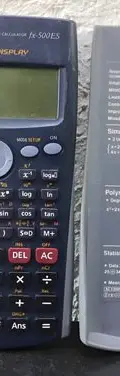 Calculadora Científica Casio Fx-500es Usado Original Azul Marino — Tech vintage, años NOW