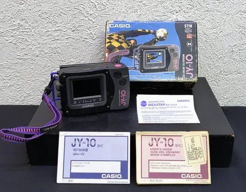 Mini Tv Casio Portátil Lcd Jy-10 Vintage En Caja Completa