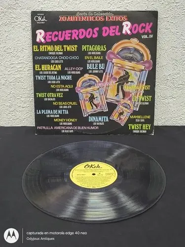 Disco Lp 20 Auténticos Éxitos Recuerdos Del Rock Vol.iv 1963 Edición Limitada