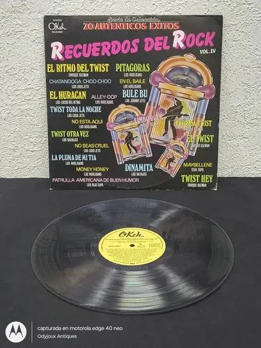 Disco Lp 20 Auténticos Éxitos Recuerdos Del Rock Vol.iv 1963 Edición Limitada — Audio vintage, años 60s