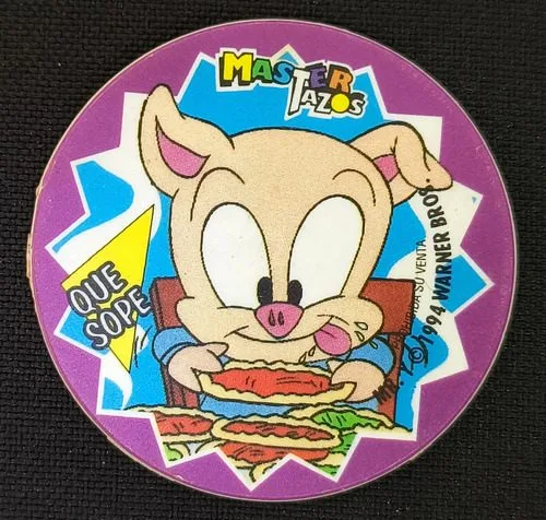 Tazo Máster Tazos Tiny Toons 1994 #108 Que Sope Hampton — Coleccionables vintage, años 90s