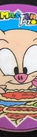Tazo Máster Tazos Tiny Toons 1994 #108 Que Sope Hampton — Coleccionables vintage, años 90s (foto 3)
