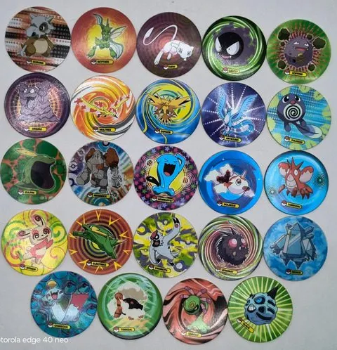 Lote Tazos Pokémon 4 Classic Año 2007 Nintendo 24pz Original