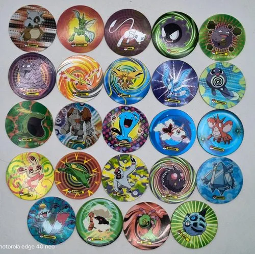 Lote Tazos Pokémon 4 Classic Año 2007 Nintendo 24pz Original — Coleccionables vintage, años NOW