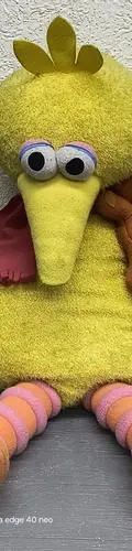 Peluche Big Bird Con Osito Plaza Sésamo 2000 Retro Tycoon Amarillo — Coleccionables vintage, años NOW