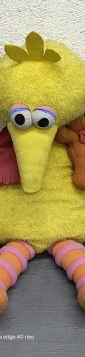 Peluche Big Bird Con Osito Plaza Sésamo 2000 Retro Tycoon Amarillo — Coleccionables vintage, años NOW (foto 2)
