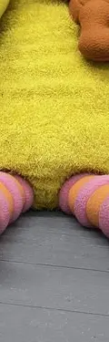 Peluche Big Bird Con Osito Plaza Sésamo 2000 Retro Tycoon Amarillo — Coleccionables vintage, años NOW (foto 9)