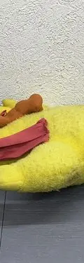 Peluche Big Bird Con Osito Plaza Sésamo 2000 Retro Tycoon Amarillo — Coleccionables vintage, años NOW (foto 8)