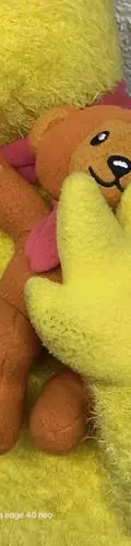Peluche Big Bird Con Osito Plaza Sésamo 2000 Retro Tycoon Amarillo — Coleccionables vintage, años NOW (foto 4)