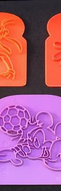 Disney Moldes Marca Pan Bimbo Diverti Sandwich De Colección Morado — Coleccionables vintage, años 90s