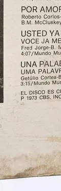 Disco Lp Acetato Roberto Carlos La Montaña Español Cbs 1973 Estándar — Audio vintage, años 70s (foto 5)