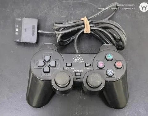 Joystick Alámbrico Saint-star Vibration 2 Para Playstation 2 Negro