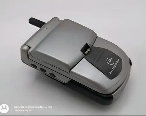 Celular Vintage Motorola Timeport P8190 Con Clip Original Plateado