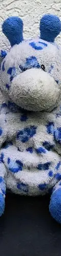 Jirafa De Peluche Azul Marca Tylux Original Usado Azul — Coleccionables vintage, años 90s