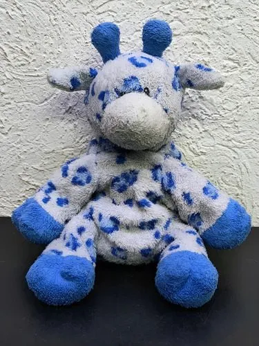 Jirafa De Peluche Azul Marca Tylux Original Usado Azul