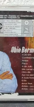 Cd Obie Bermúdez - Confesiones 2003 Emi Music Original Estándar — Audio vintage, años NOW (foto 4)