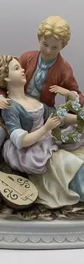 Escultura Porcelana Enamorados By Andrea Sadek Japón Vintage Varios — Decoración vintage, años 70s (foto 2)