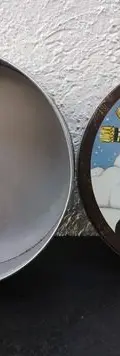 Caja Metálica Navideña Muñeco Nieve Promocional Vacia Azul Claro Navideña Muñeco De Nieve — Coleccionables vintage (foto 7)