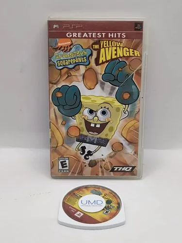 The Yellow Avenger Bob Esponja Nickelodeon Thq Para Psp